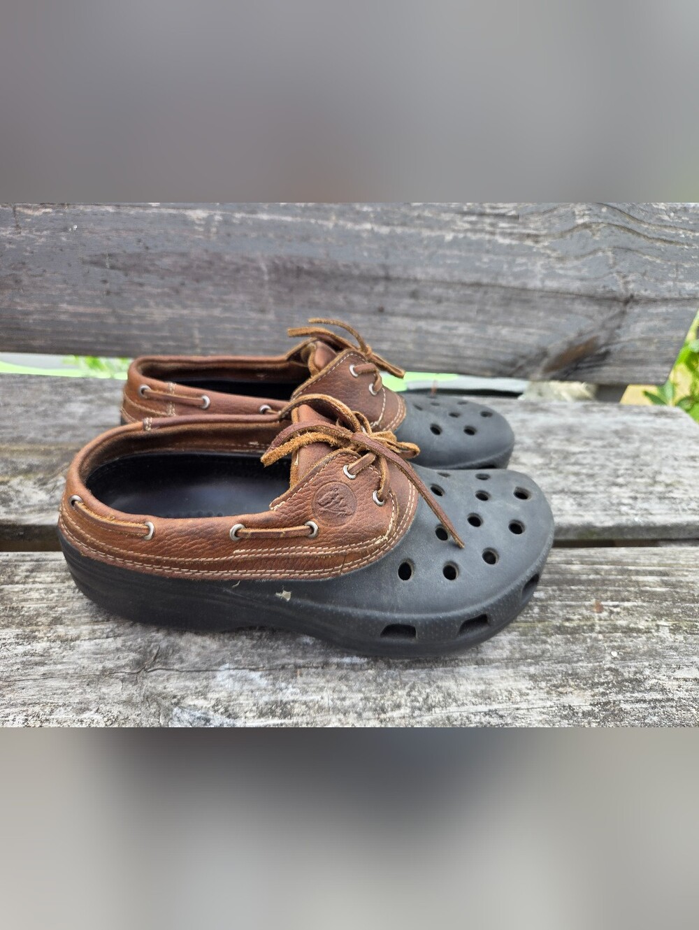 Crocs Islander Brown Unisex Pitcrew Sport Boat Shoe Clogs Women’s 8 / Men’s 6